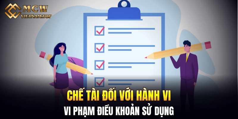 Chế tài đối với hành vi vi phạm điều khoản sử dụng